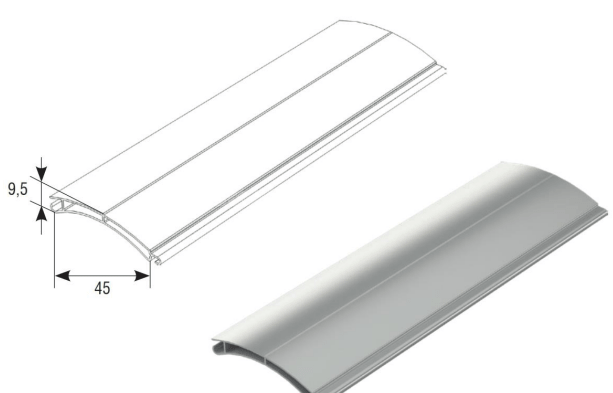 Профілі ролетні екструдовані RHЕ45М